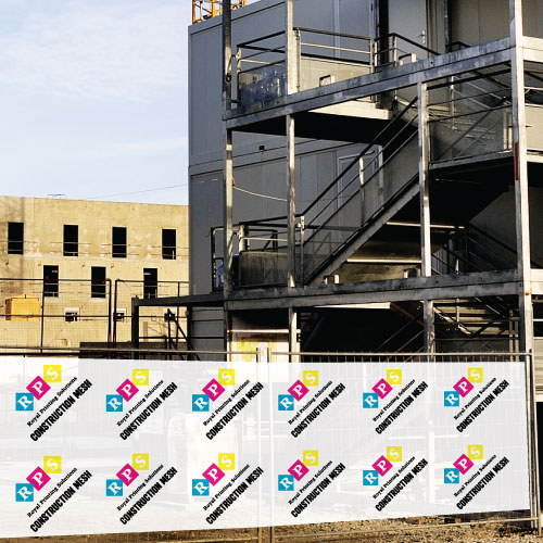 Full Color Construction Fence Mesh Banners